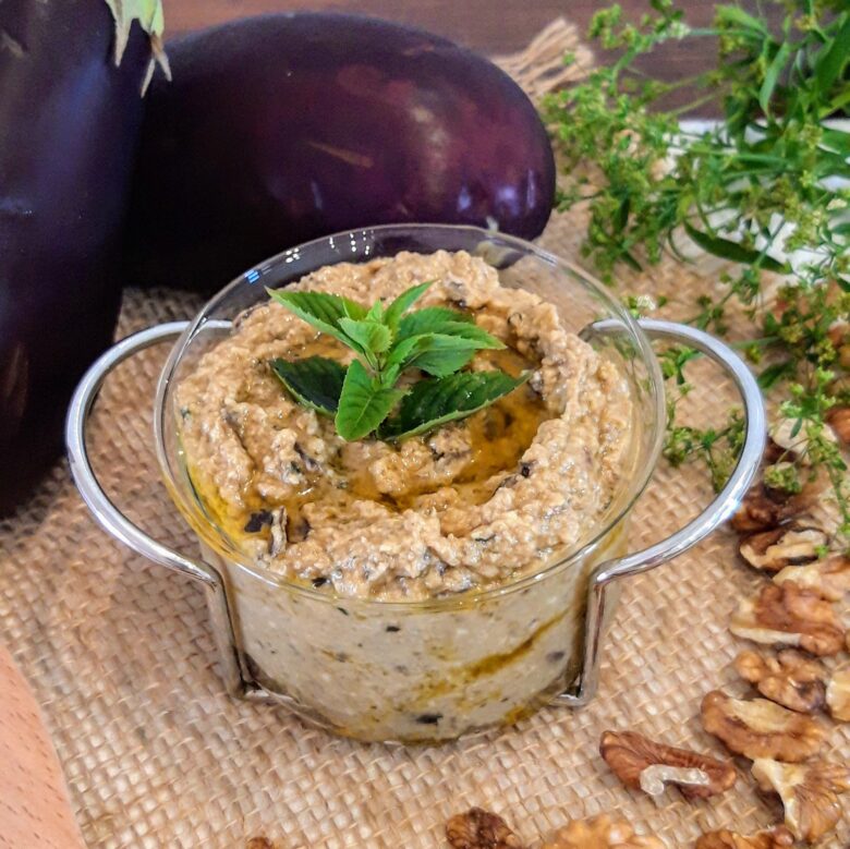 Eggplant Pesto Spread Recipe