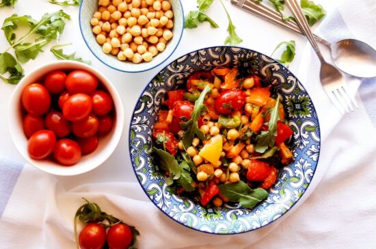 Colorful Peppers Chickpea Salad