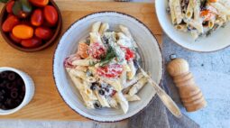 Refreshing Mediterranean Salmon Pasta Salad Recipe