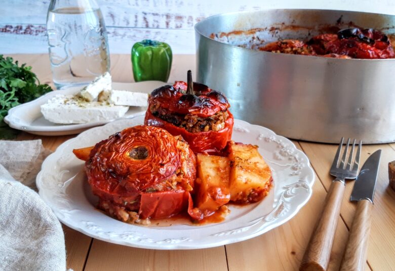Authentic Greek Gemista Recipe (Stuffed vegetables with Rice)