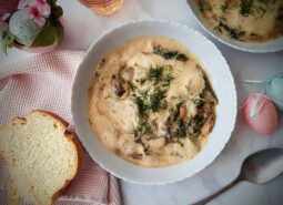 Vegetarian Magiritsa Recipe with egg-lemon sauce (Greek Easter soup)
