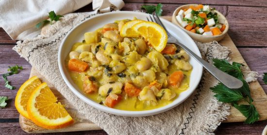 Gigantes - Giant Beans with Celery and Orange