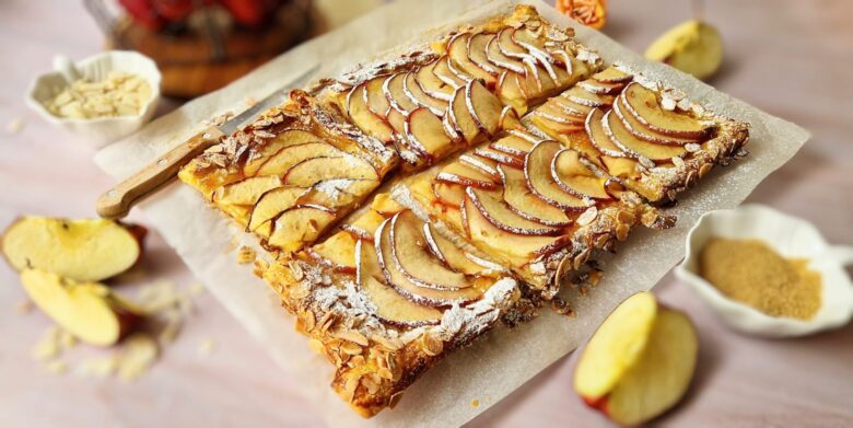 Easy Apple Tart with Puff Pastry Recipe