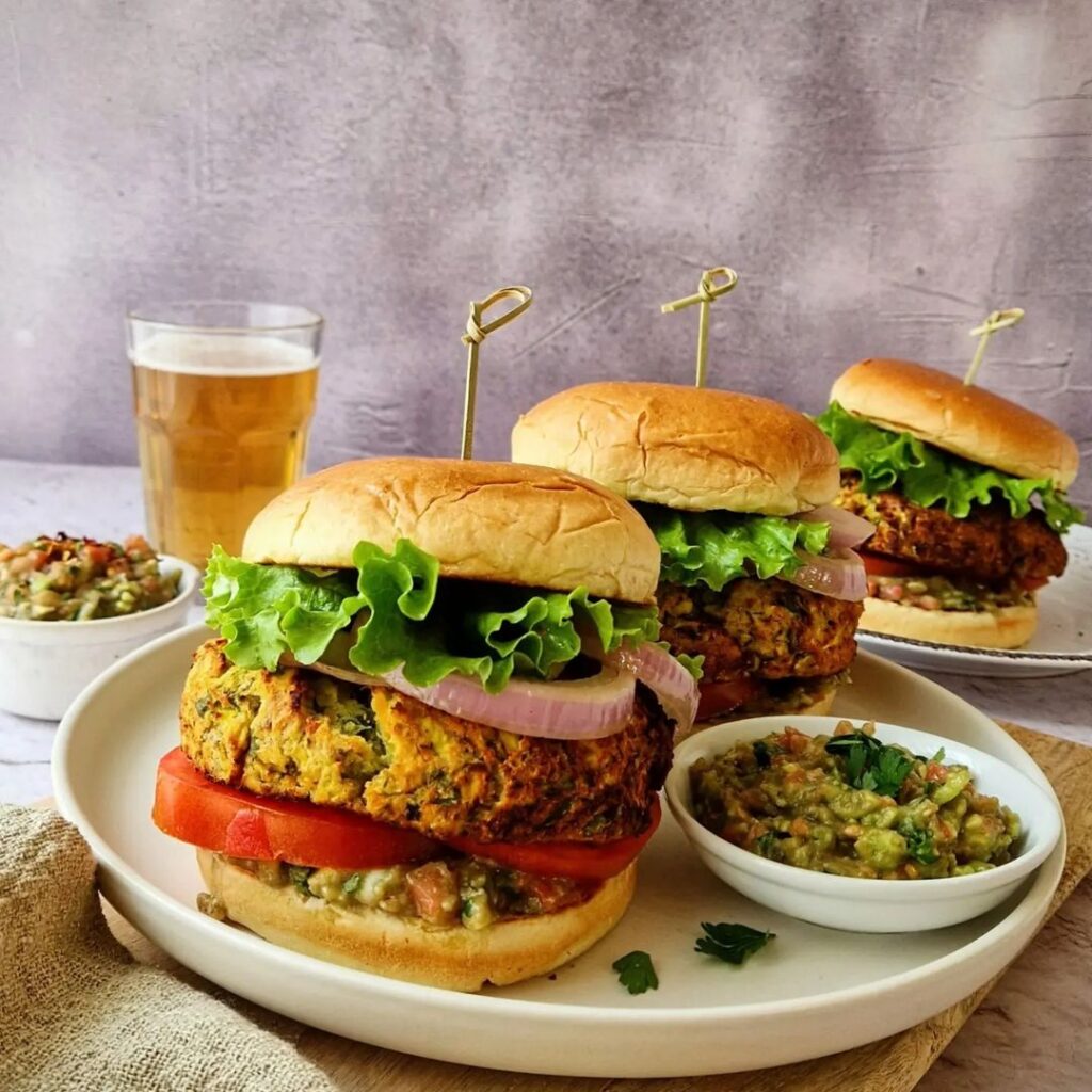 Burger with white bean burgers Recipe 1 Burger with white bean burgers Recipe