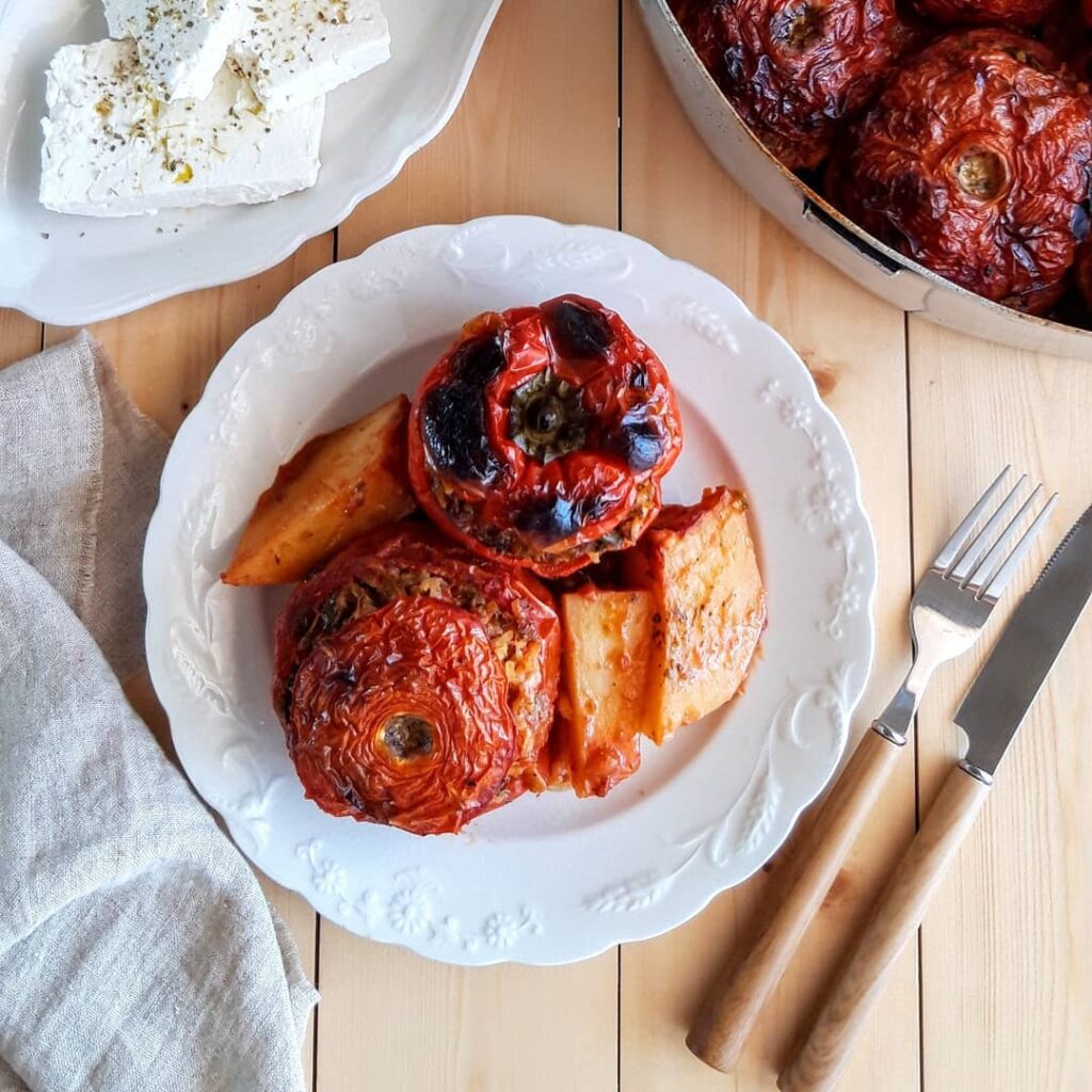 Authentic Greek Gemista Recipe (Stuffed vegetables with Rice) 4 Authentic Greek Gemista Recipe