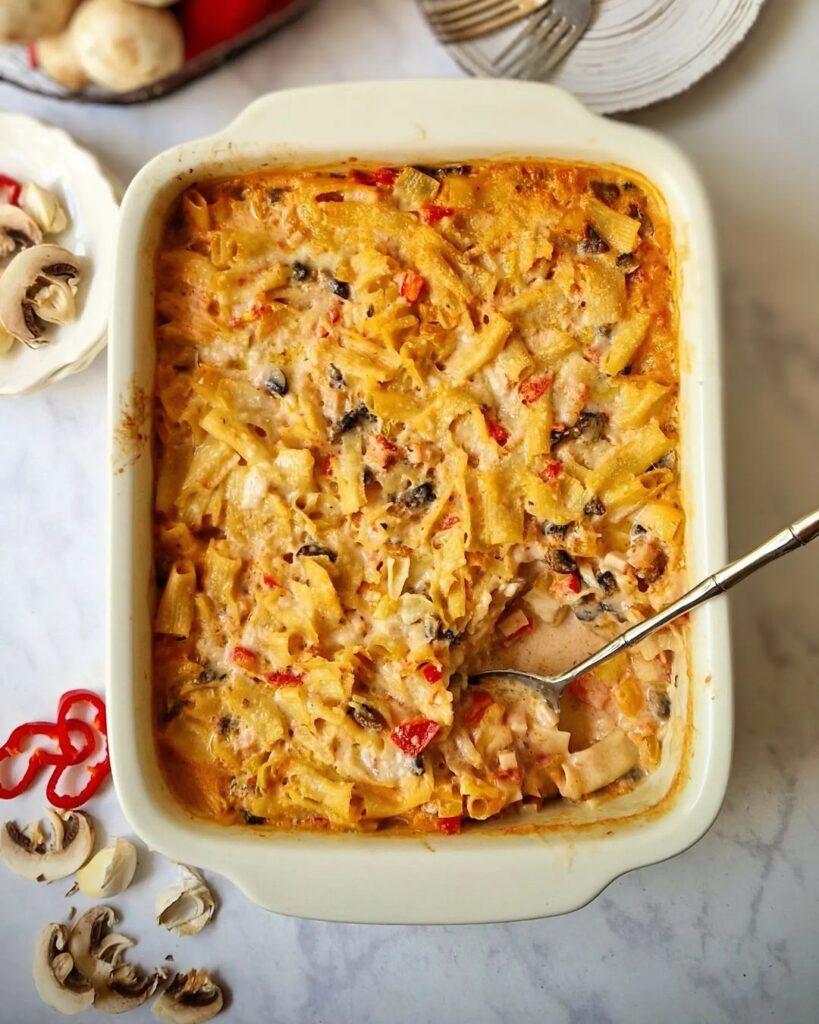 Quick Oven Pasta with Vegetables and Ham Recipe 1 Quick Oven Pasta with Vegetables and Ham Recipe