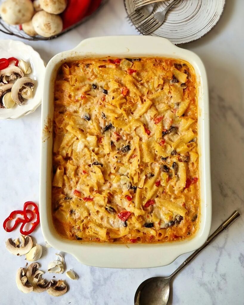 Quick Oven Pasta with Vegetables and Ham Recipe 2 Quick Oven Pasta with Vegetables and Ham Recipe